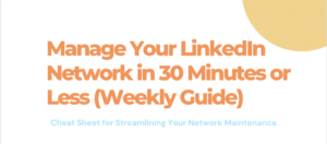 manage linkedin network